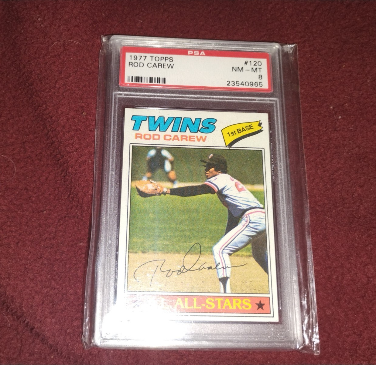 1977 topps rod carew psa 8