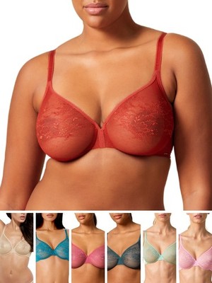 Gossard Glossies Spitzen BH ohne Bügel ungepolstert sexy transparent BHs Dessous