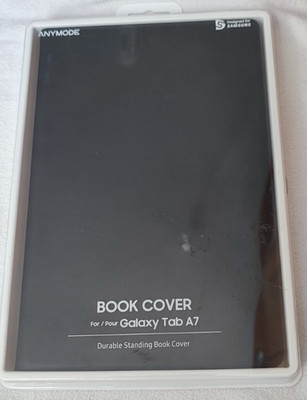 ANYMODE - Book Cover for Galaxy Tab A7, Schutzhülle klappbar schwarz