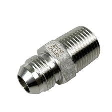 HFS(R) 1/2" NPT Male to 1/2" JIC Male Flared Tube Fitting Stainless Steel 304
