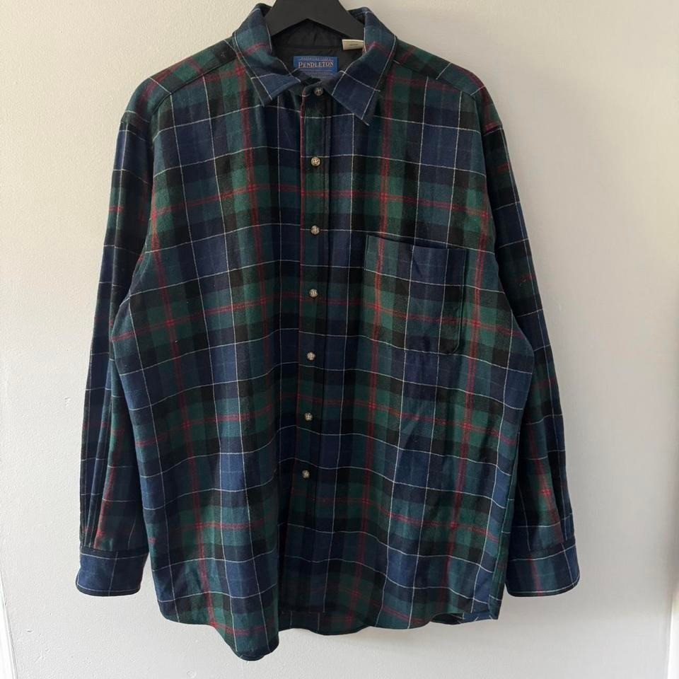 Pendleton wool flannel button down Large - image 1