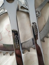 50s *Rare* Vintage Guarnitura Corsa Magistroni X Ganna 52t Steel Crankset VVGC 