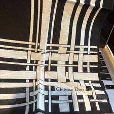 Vintage Christian Dior Handkerchief Neckerchief Bandana Pocket Square