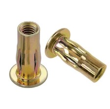 Steel PRE-BULBED Shank Threaded Insert Multi Grip Rivet Nut 5/16-18 X .020-.280