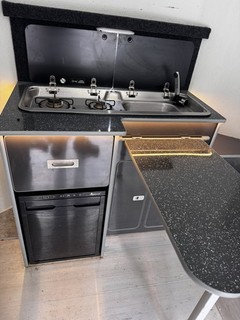 Lavanda Campervan kitchen Pod Unit Conversion 12v Fridge Hob & Sink