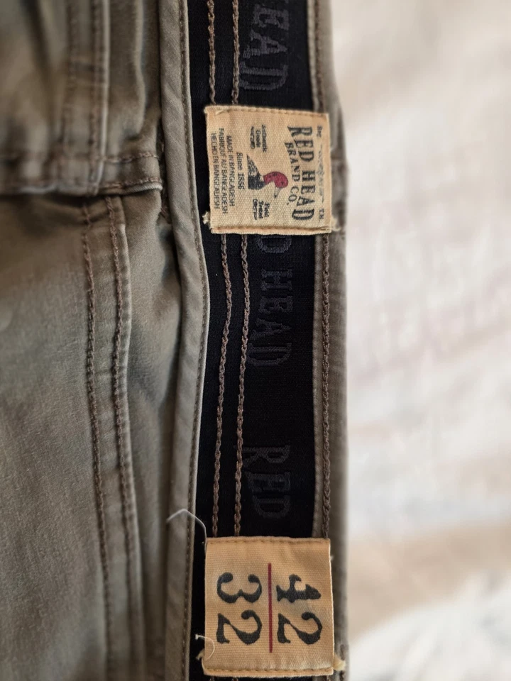 Мужские б/у брюки с красной головой - Изображение 3 из 3