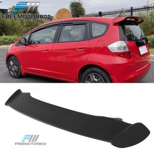 Fits 2009-2013 Honda Fit Mugen Style Matte Black Rear Roof Spoiler Lip Guard Abs