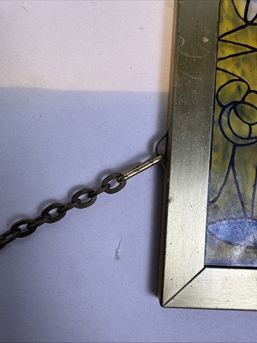 "Tree Of Life" Stained Glass Panel Signed Louis C. Tiffany. Reproduction. 13X9 - Picture 8 of 10