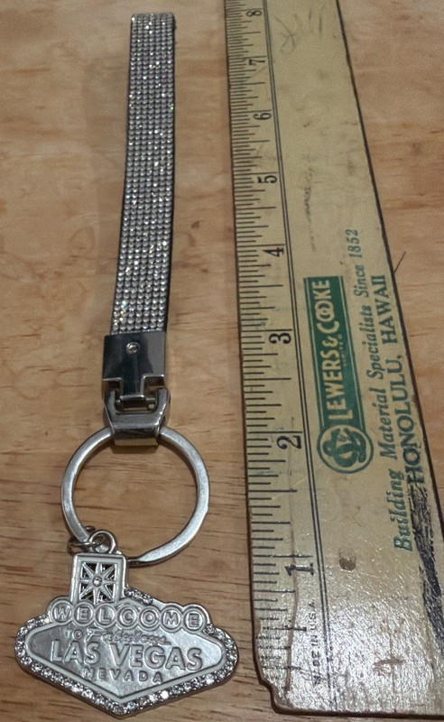 Welcome To Fabulous Las Vegas Nevada Key Fob. Very Sparkling