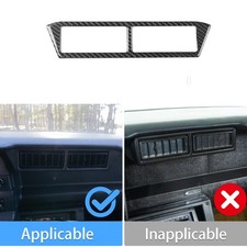 Carbon Fiber Center Console Air Vent Outlet Trim For Chevrolet Camaro 1982-92