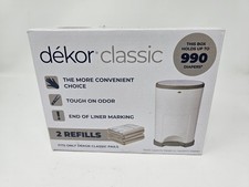 Deckor Classic Diaper Pail 2 Pack Holds up to 990 Diapers