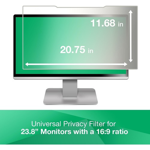 Filtre antireflet 3M f/23,8" grands écrans 16:9 transparent AG238W9B - Photo 2/9