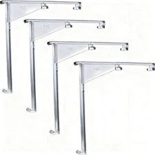 4PCS 3.5" Clear Valance Clips for Vertical Blind Hidden Retainer Holder Bracket