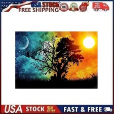 5D Diamond Painting Sun  Moon by Number Kits for Adults Full Drill Diamond Art