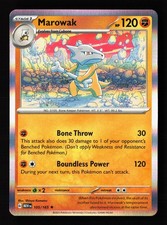 Carta Pokemon Marowak 105/165 Holofoil Scarlatto e Viola 151 -A9