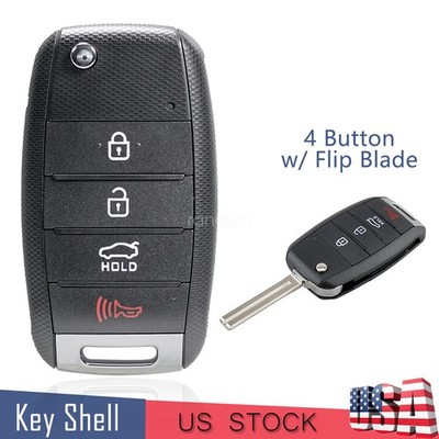 Replacement For 2014 2015 Kia Optima Remote Flip Key Fob Shell NYODD4TX1306-TFL
