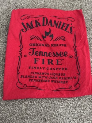 Jack Daniels Fire T-shirt Unisex Size Large