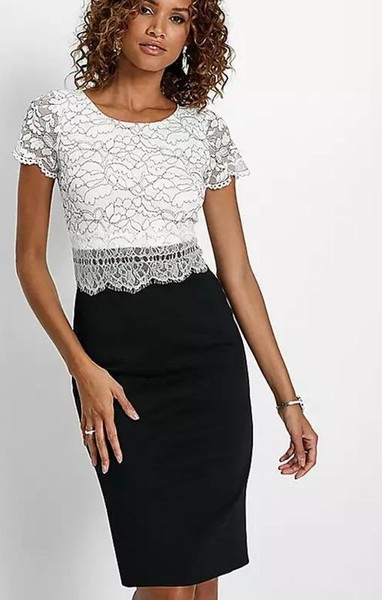 Women Phase Eight Dress White Knit 38