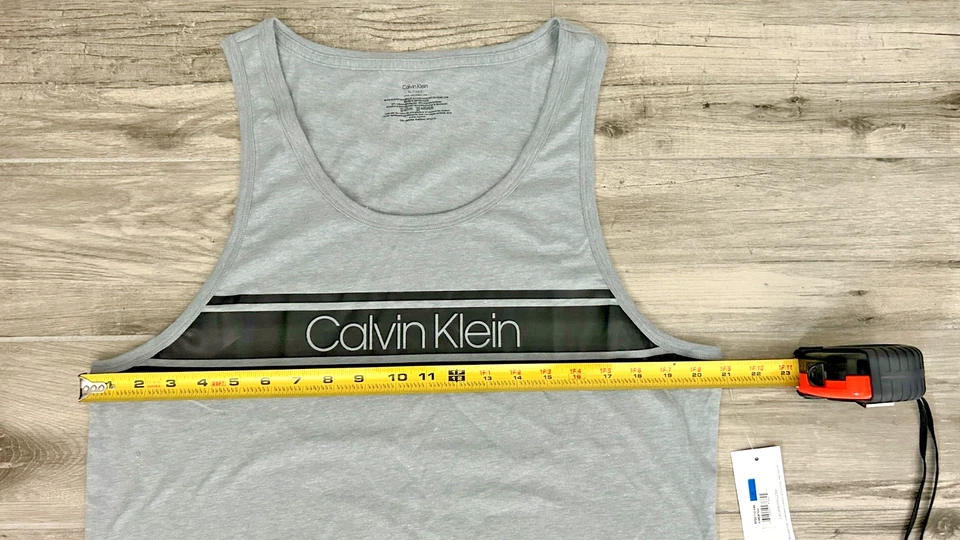 CALVIN KLEIN MEN'S GREY SLEEPWEAR SLEEVELESS TANK TOP SIZE XL New-NWT - Image 4 of 4
