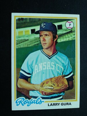 1978 Topps Baseball Card # 441 Larry Gura - Kansas City Royals (EX)