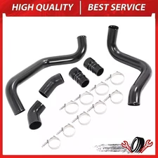 3" Black Intercooler Pipe Kit&Boots&Clamps For 02-04 GMC6.6L LB7 Duramax Diesel
