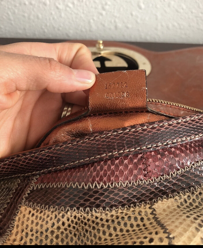 Gucci Britt GG Patchwork Croco/Python/Authentic R… - image 4