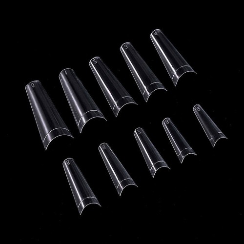 500pcs/Bag Extra Long Straight Square Tips C Curve Half Cover XXL Long Nails - Foto 13 di 15