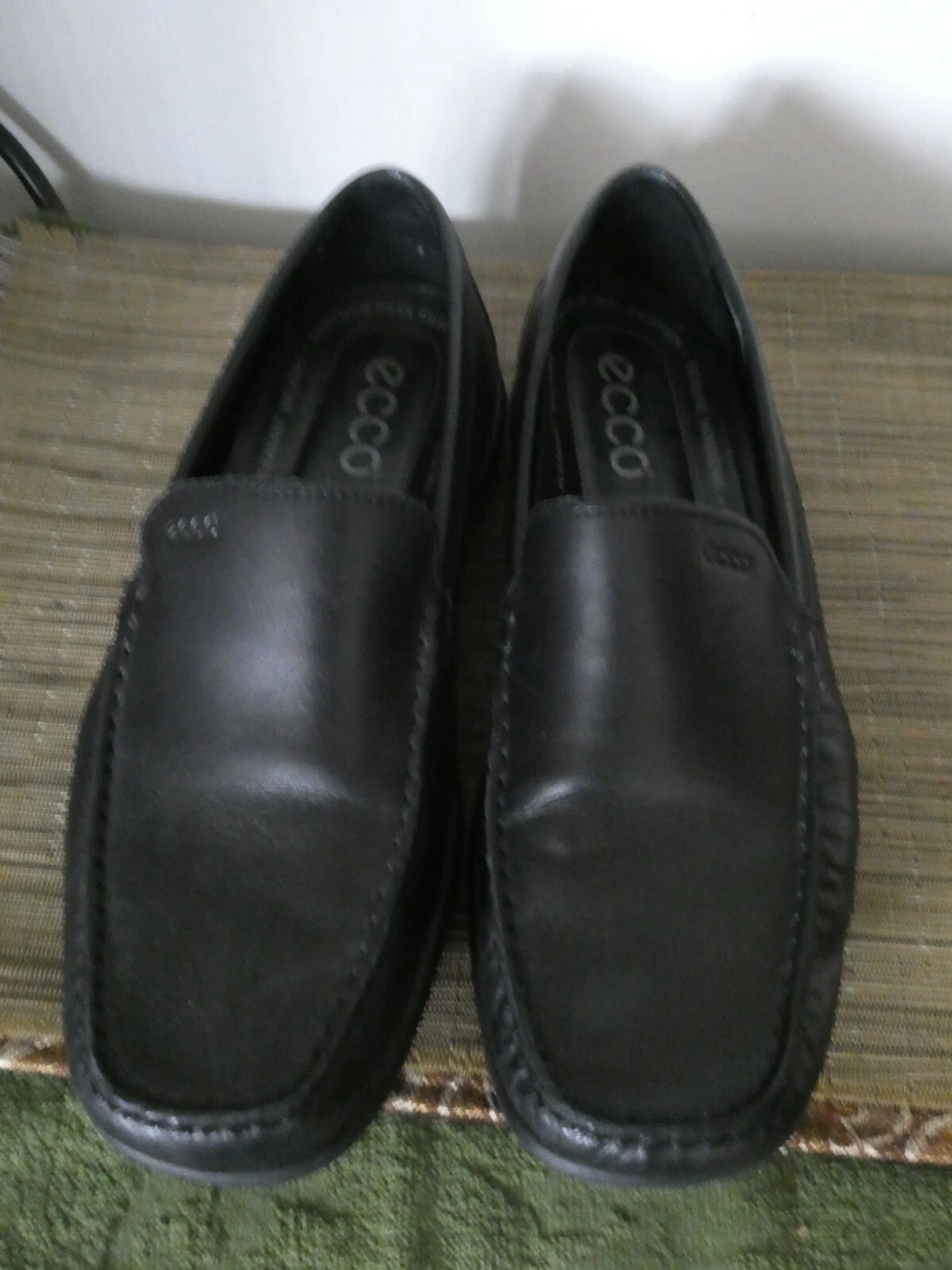 Ecco Mocassino Uomo Nero Slip on Pelle Passeggio Arco Supporto Business Casual 10