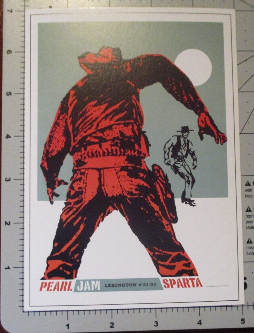 PEARL JAM Lexington 4-21-03 2003 POSTCARD poster 5X7