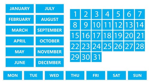 Whiteboard Calendar Magnet Non-Abbreviated Bundle by DCM Solutions - Picture 11 of 36
