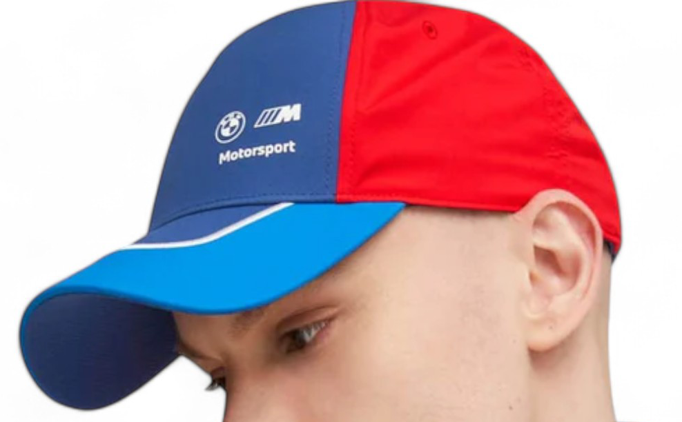 BMW Puma M Sport Racing Blue Red Snapback Hat Baseball Cap Unisex Adult Size NEW