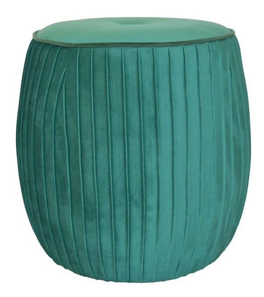 Pouf Sitzpouf Sitzhocker FußHocker Samthocker Polsterhocker Hocker SmaragdgrüN-image