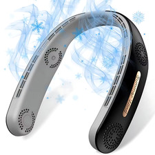 Neck Cooling Fan True 360 4 Turbo Fans Quiet Usb Rechargeable For Travel Home Neck Cooling Fan True 360 4 Turbo Fans Quiet Usb Rechargeable For Travel Home
