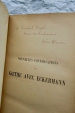 Blum Goethe E Eckermann Nuove Conversazioni Spedizione Di Léon Blum 1897-1900