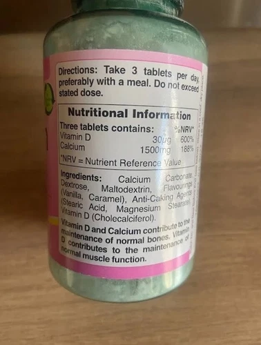 Holland & BarrettCalcium Magnesium Zinc + Iron & Vitamin C – Bone Immune Support - Picture 12 of 24