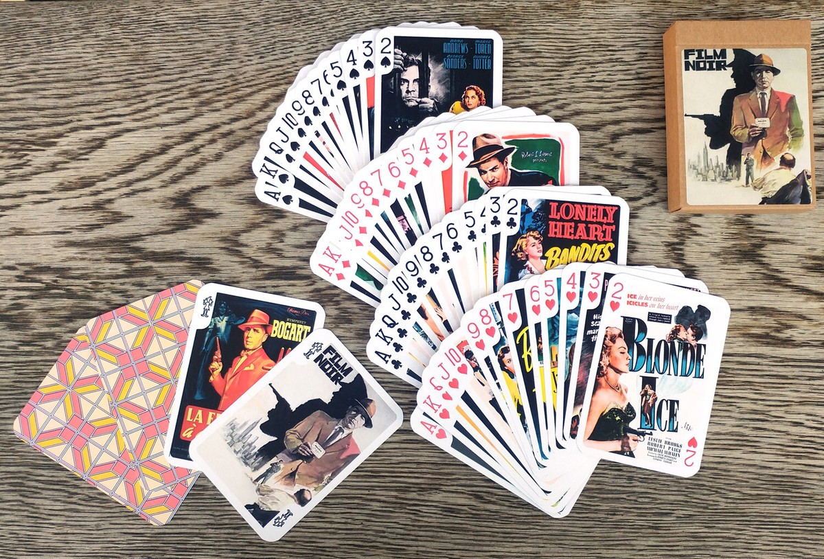 Detektiv-Film-Spielkarten (Pokerdeck, 54 Karten, Alle