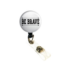 Conquer Fears ID Nurse RN Retractable Badge Reels ID Holder - Be Brave