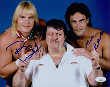 US Express Barry Windham Mike Rotunda Signed 8x10 Glossy Photo JSA Authenticated
