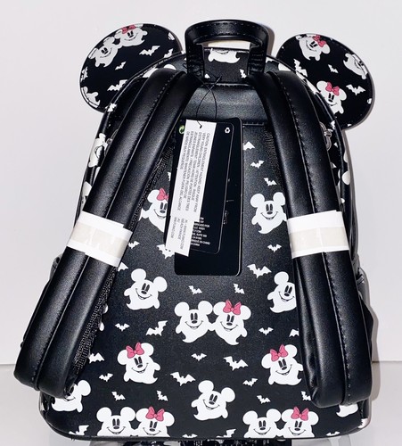 Mini sac à dos et portefeuille Loungefly Disney Mickey & Minnie Ghostly Glow-in-the-Dark - Photo 10/12