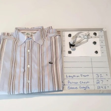 Lacoste Vintage Men's Long Sleeve Button Down French Cuffed Dress Shirt Size XXL
