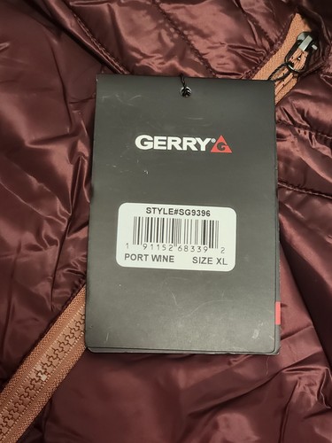 Gerry Womens Red Port Wine Lightweight Puffer Packable Vest XL NEW - Picture 2 of 2