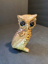 Vtg Ceramic Kitchy Big Eyes Owl