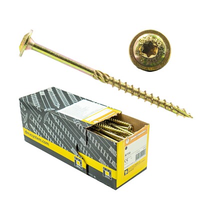 DMX Tellerkopfschrauben Konstruktionsschrauben für Holz 5 6 8 10 TORX Tellerkopf