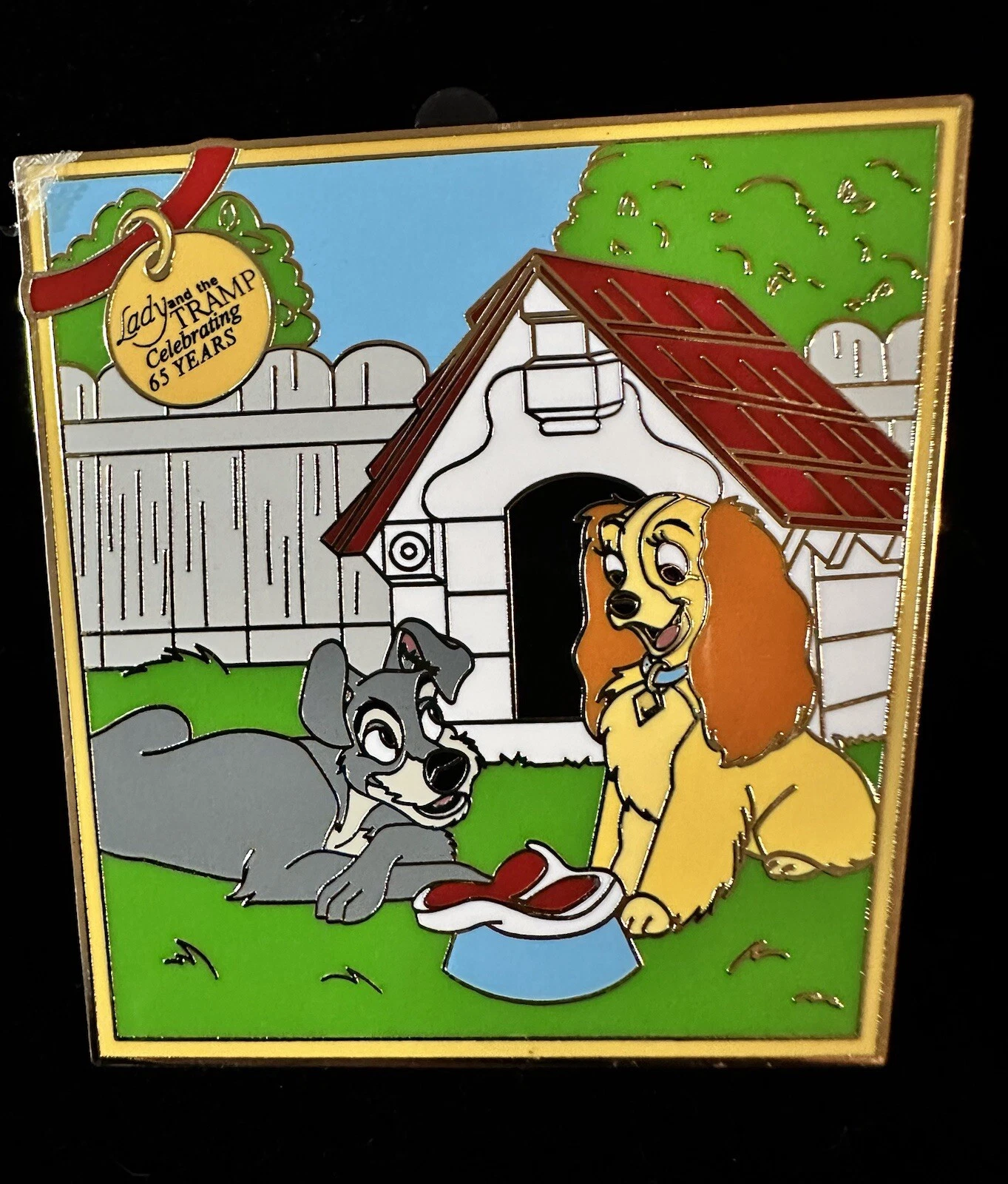 Disney Lady and the Tramp Doghouse Celebrating 65 Years 2020 Trading Pin LE 1000
