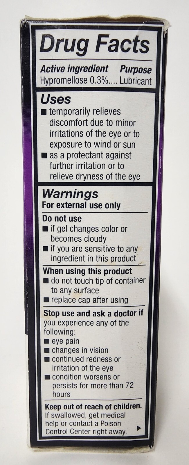 ALCON GenTeal Tears Lubricant Eye Gel, 0.34 fl EXP 10/23