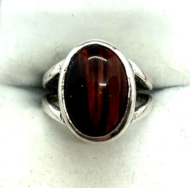 Antique Art Deco Solid Silver Ring Set Pink Natur… - image 1