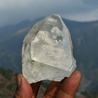 HIMALAYAN LEMURIAN SEED CLEAR NIRVANA ICE MYSTIC GLACIER GARDEN QUARTZ CRYSTAL