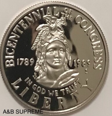 1989 S Congress Bicentennial Commemorative Half Dollar Clad Gem