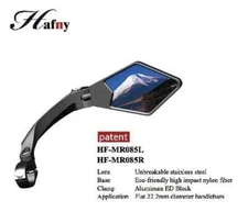 Hafny HF-MR085R 360deg Adjustable Bicycle Handlebar Grip Rearview Mirror - Right