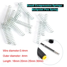 Small Compression Springs Ballpoint Pen Spring 0.4mm Wire Dia 18 20 25 30mm Long
